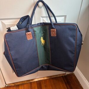 Polo by Ralph Lauren Blue and Green Duffel Bag